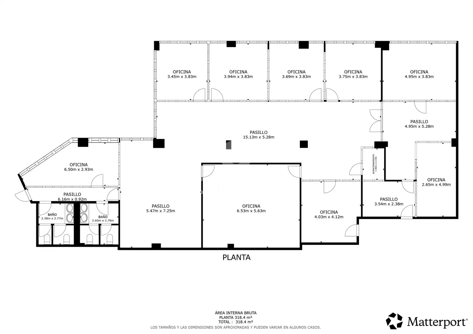 Büro zur Miete in Madrid mit Heizung