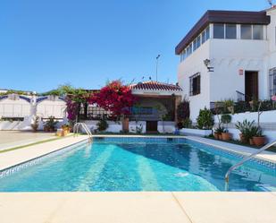 Swimming pool of House or chalet for sale in Málaga Capital  with Air Conditioner, Terrace and Swimming Pool