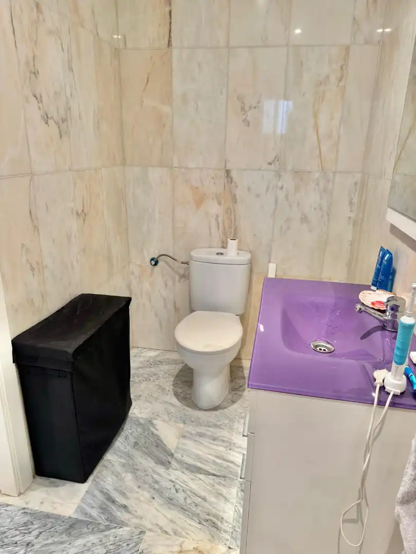 Badezimmer von Wohnungen zum Verkauf in Badajoz mit Klimaanlage, Heizung und Terrasse