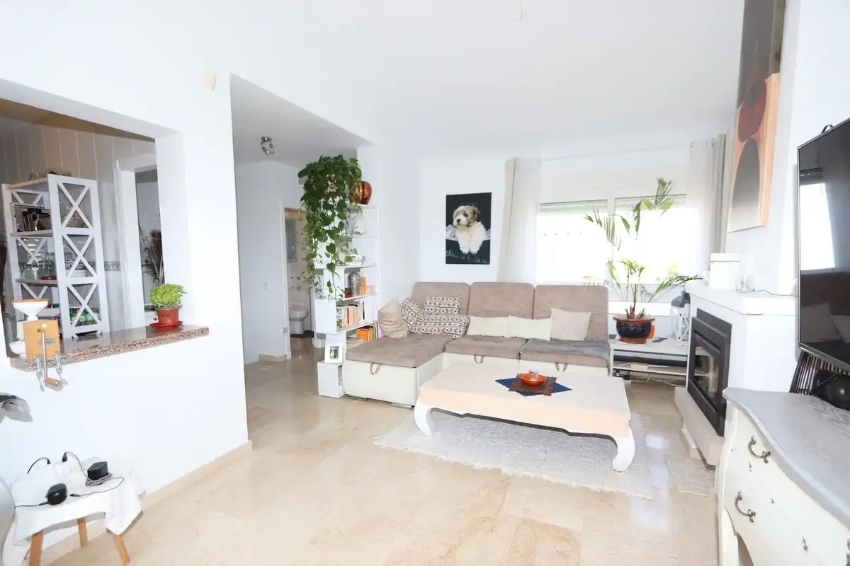 Sala de estar de Casa o chalet en venta en Alicante / Alacant con Aire acondicionado, Jardín privado y Terraza