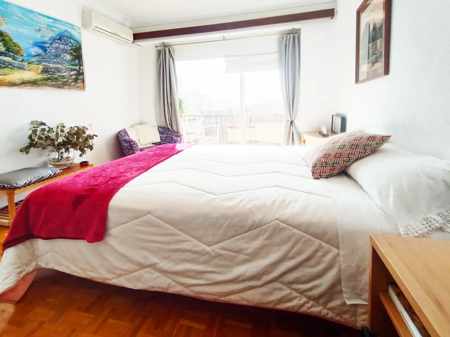 Schlafzimmer von Wohnung zum Verkauf in  Palma de Mallorca mit Klimaanlage, Parkett und Abstellraum