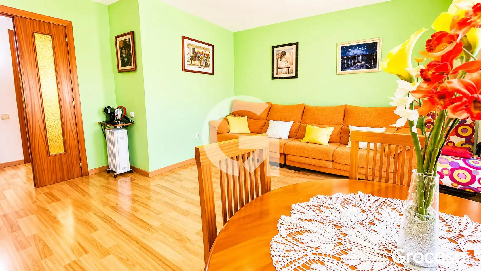 Sala d'estar de Àtic en venda en Cubelles amb Moblat, Forn i Rentadora