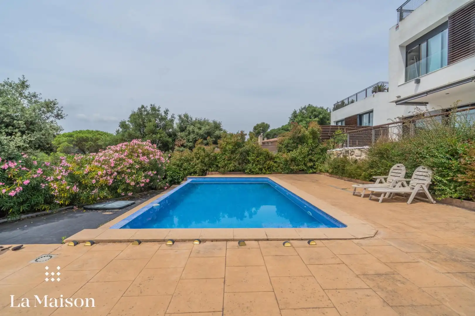 Piscina de Casa o xalet en venda en Vilanova del Vallès amb Parquet, Terrassa i Piscina