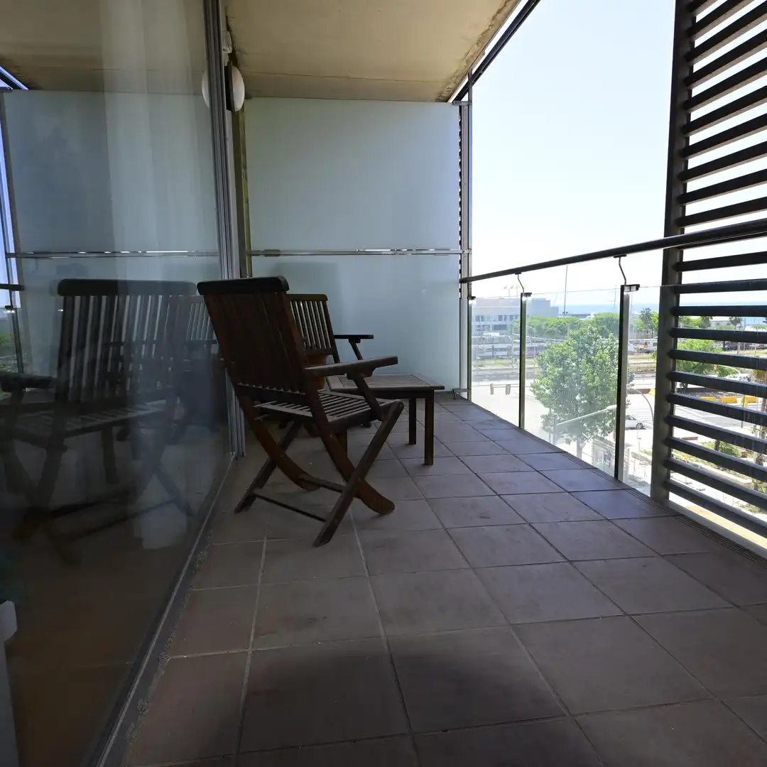 Balcony of Flat for sale in Mataró  with Heating, Private garden and Terrace