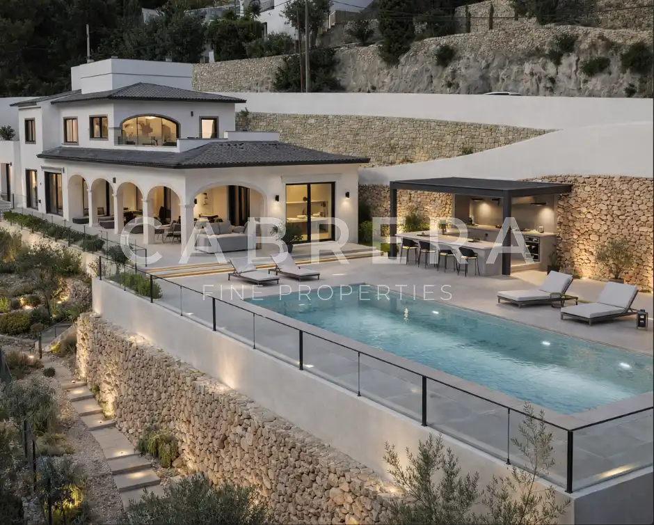 Terraza de Casa o chalet en venta en Benissa con Aire acondicionado, Calefacción y Jardín privado