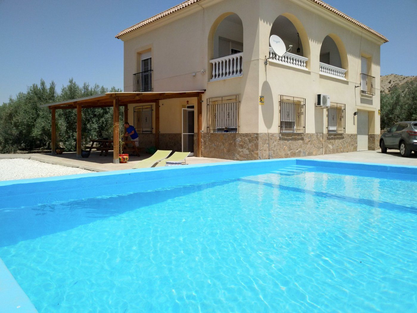Piscina de Finca rústica en venda en Alsodux amb Aire condicionat, Jardí privat i Terrassa