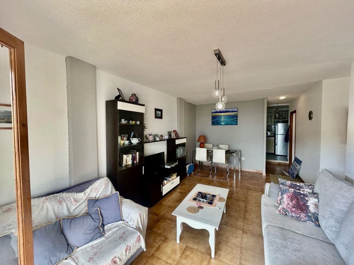 Living room of Apartment for sale in Santa Pola  with Heating, Terrace and Furnished