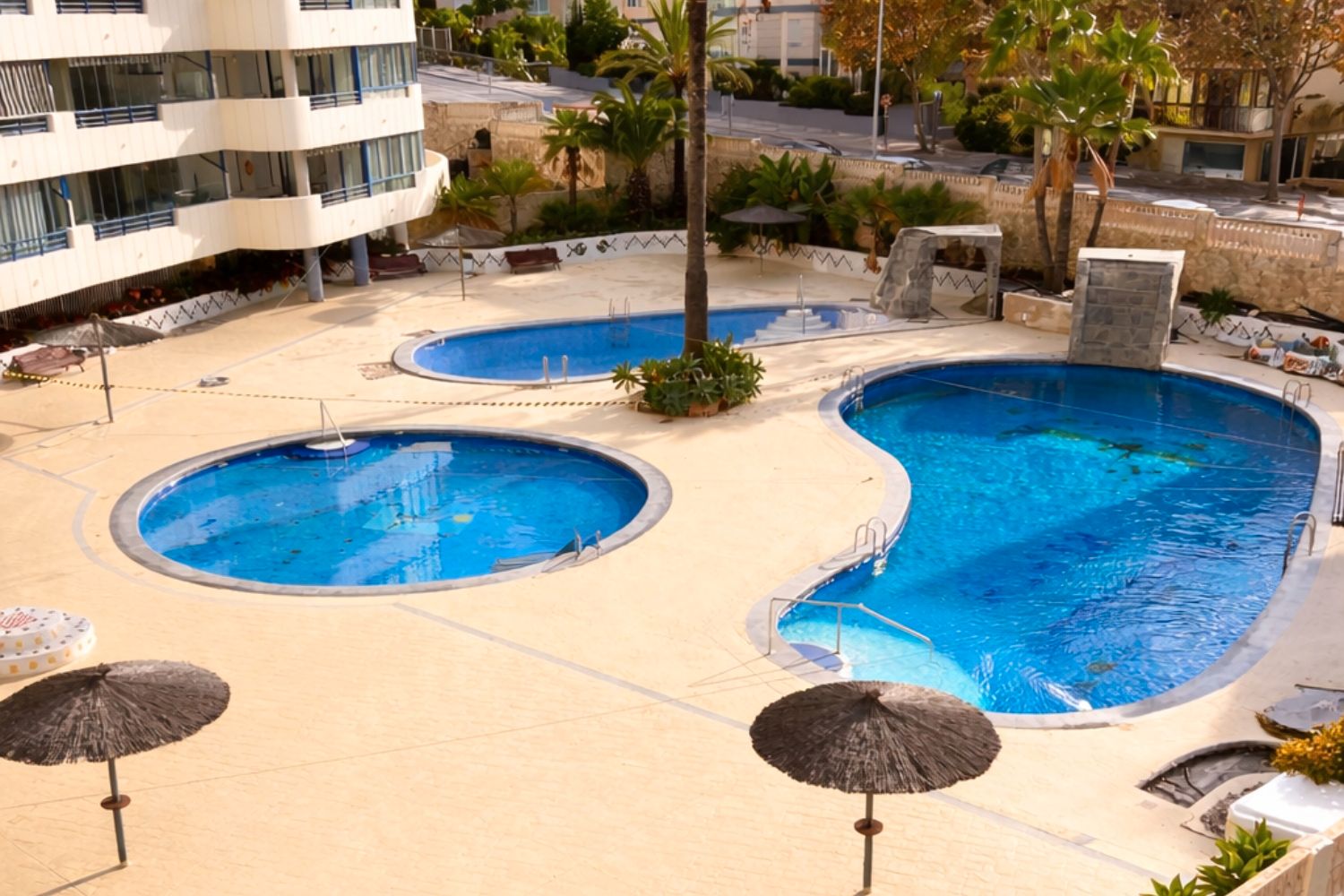 Schwimmbecken von Wohnung zum Verkauf in Calpe / Calp mit Klimaanlage, Möbliert und Balkon