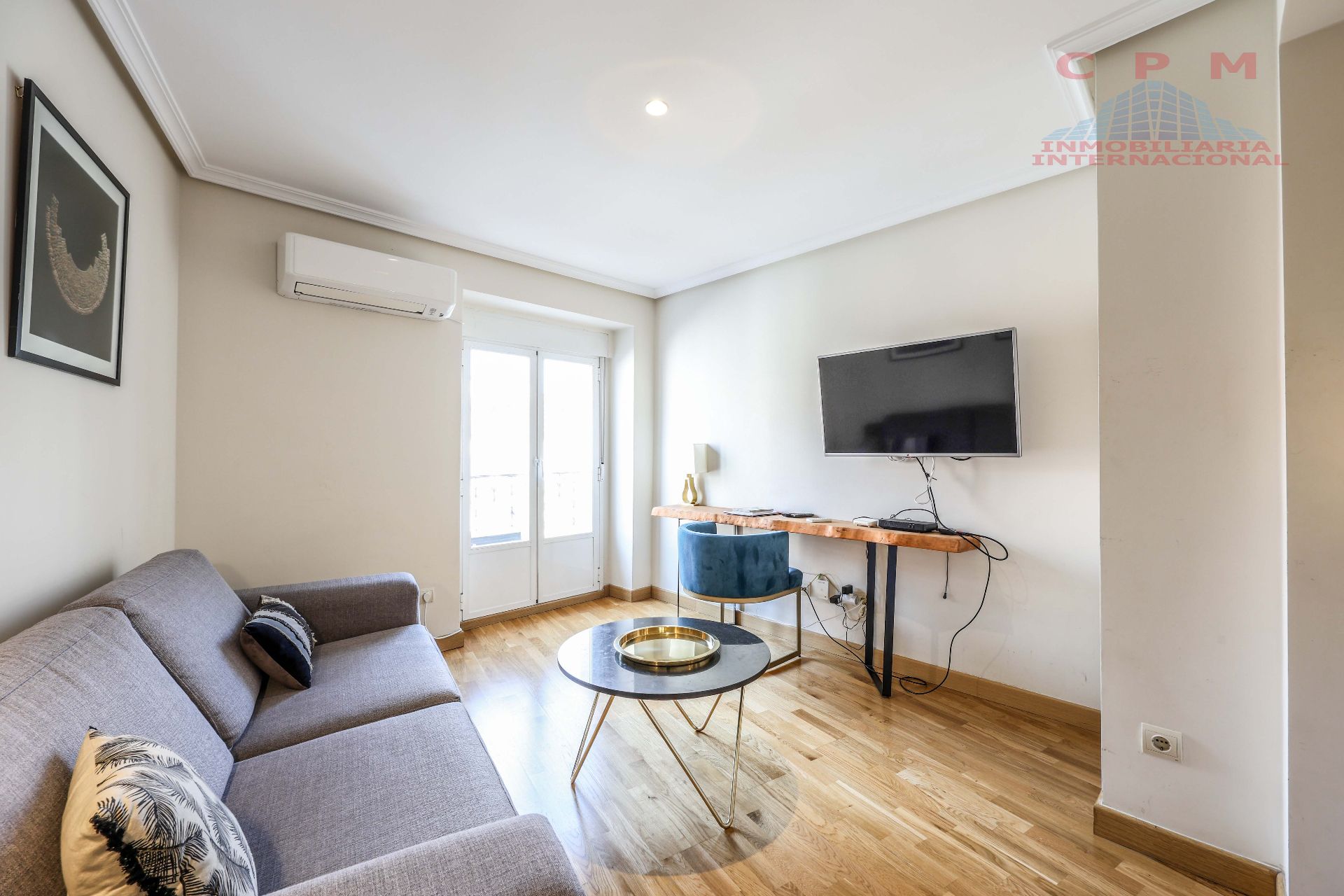 Bedroom of Flat to rent in  Madrid Capital  with Air Conditioner, Heating and Parquet flooring