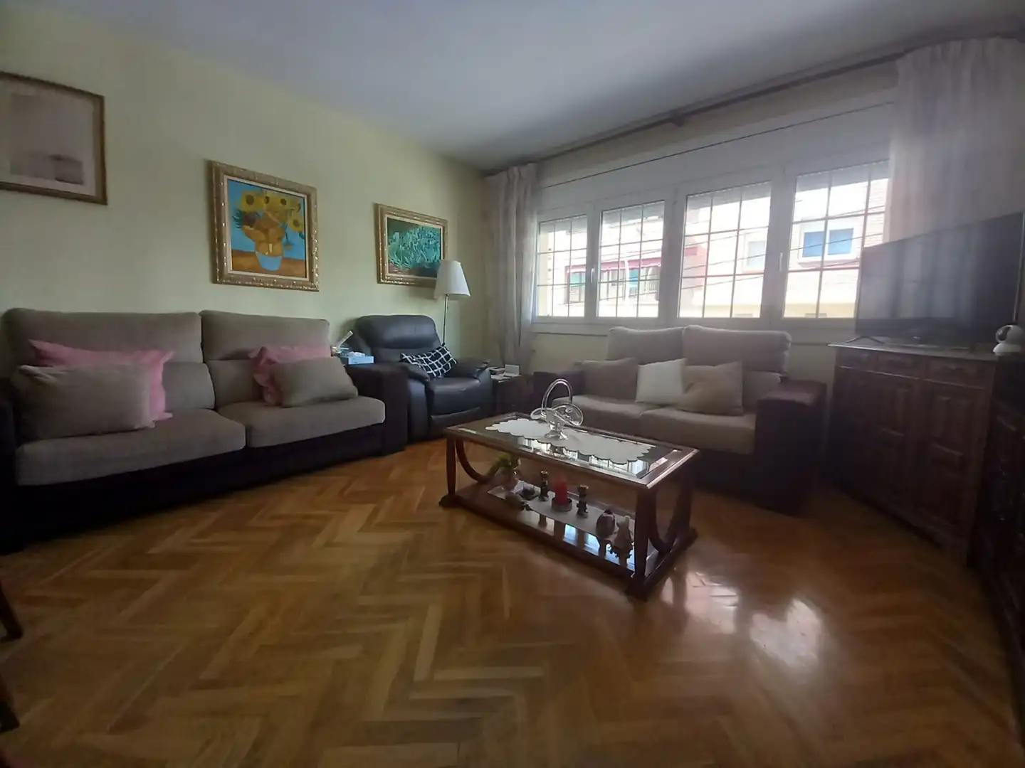 Wohnzimmer von Wohnung zum Verkauf in Badalona mit Klimaanlage, Heizung und Terrasse