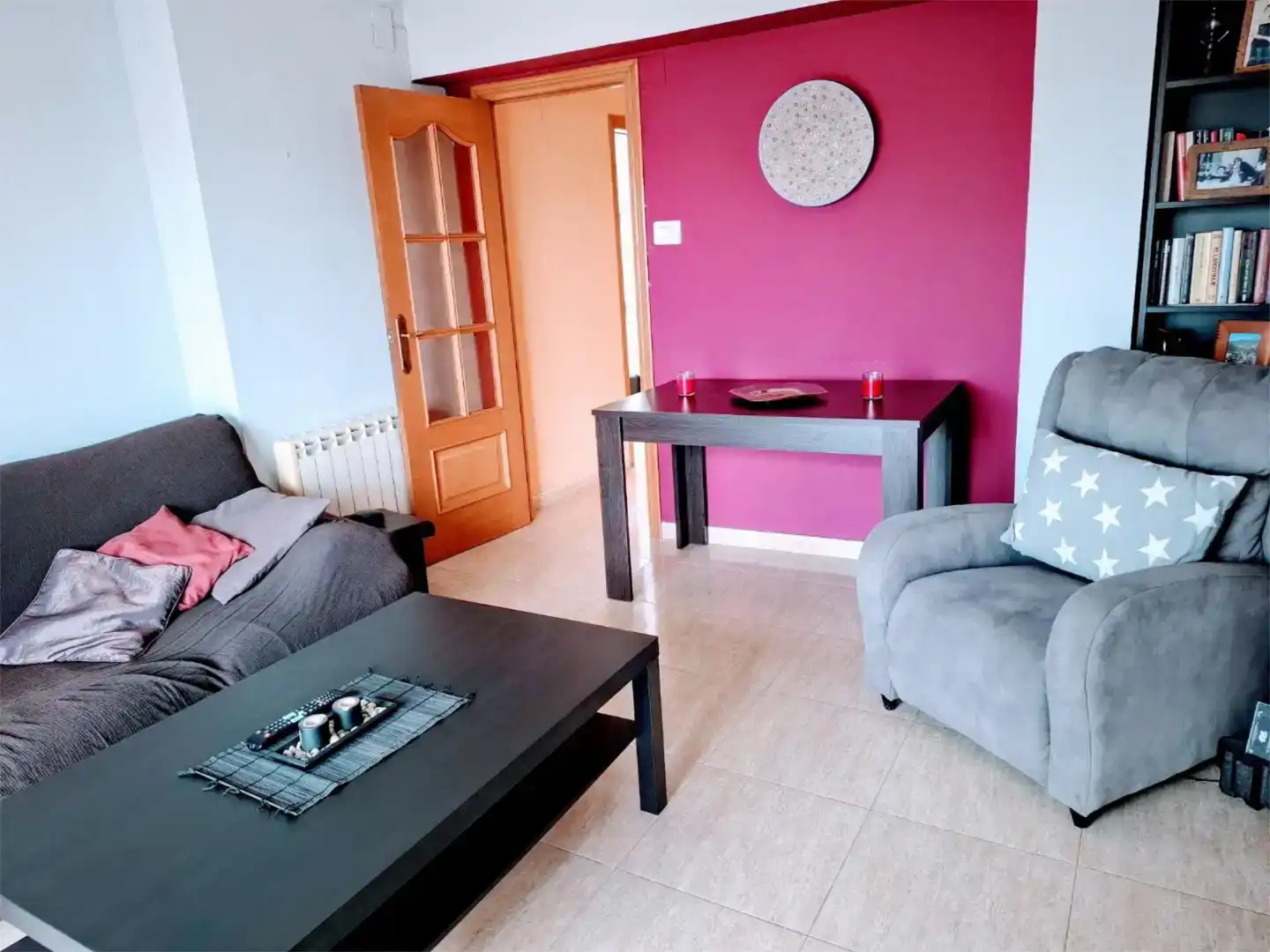 Wohnzimmer von Wohnung zum Verkauf in Cullera mit Ofen, Waschmaschine und Balkon