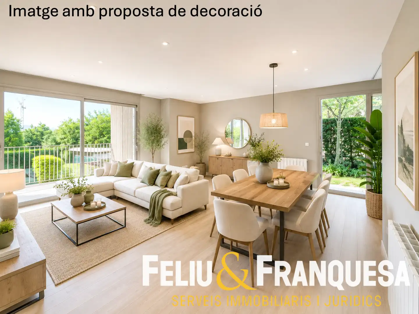 Sala de estar de Piso en venta en Sant Cugat del Vallès con Calefacción, Jardín privado y Terraza