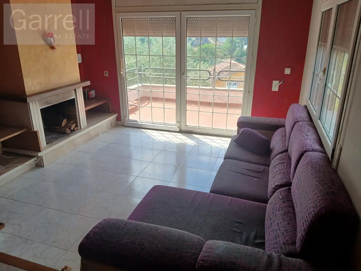 Sala de estar de Casa adosada en venta en Sant Pere de Vilamajor con Terraza y Piscina