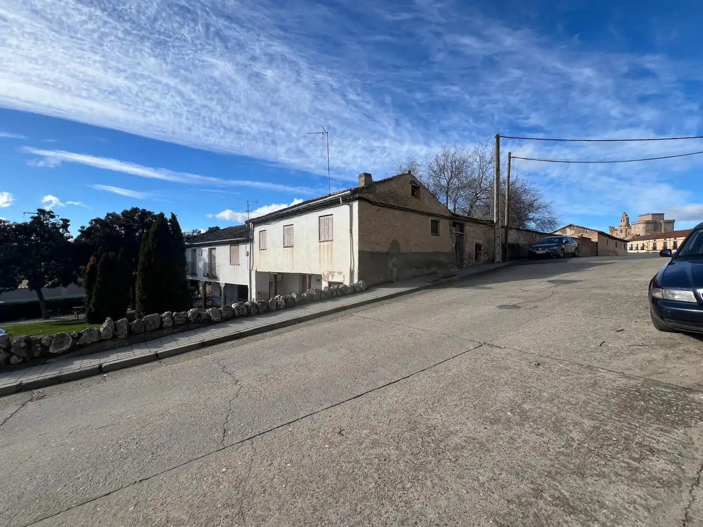 Vista exterior de Casa o chalet en venta en Turégano con Terraza
