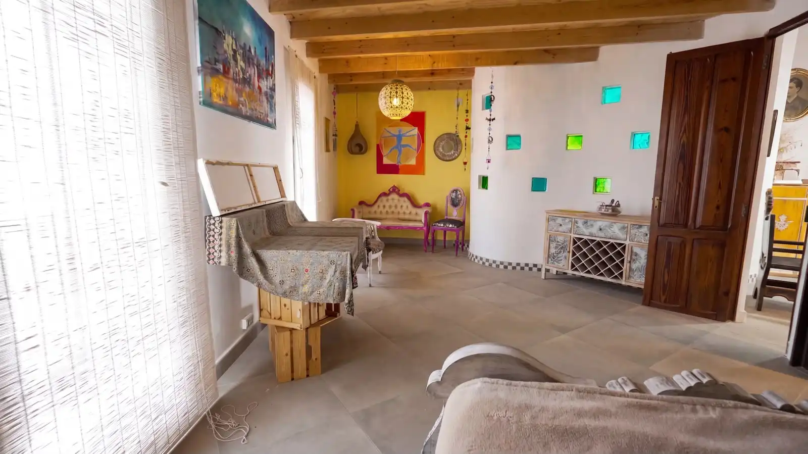 Wohnzimmer von Haus oder Chalet zum Verkauf in Pego mit Klimaanlage, Heizung und Terrasse