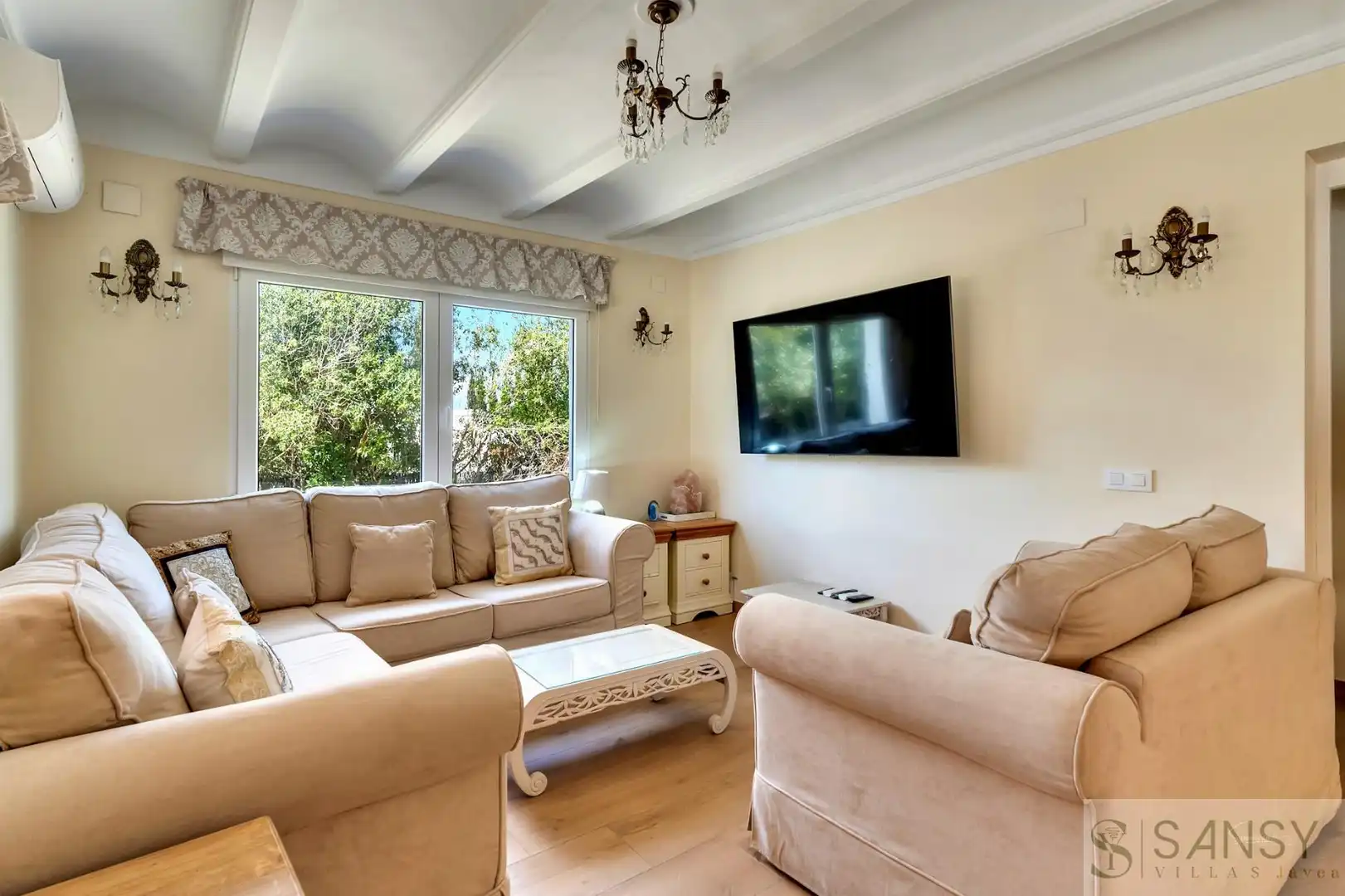 Living room of Houses for sale in Jávea / Xàbia  with Air Conditioner, Heating and Storage room