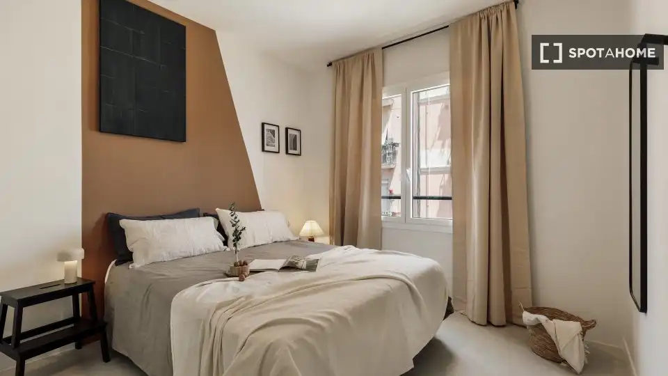 Habitación de Piso de alquiler en Barcelona con Aire acondicionado, Calefacción y Amueblado