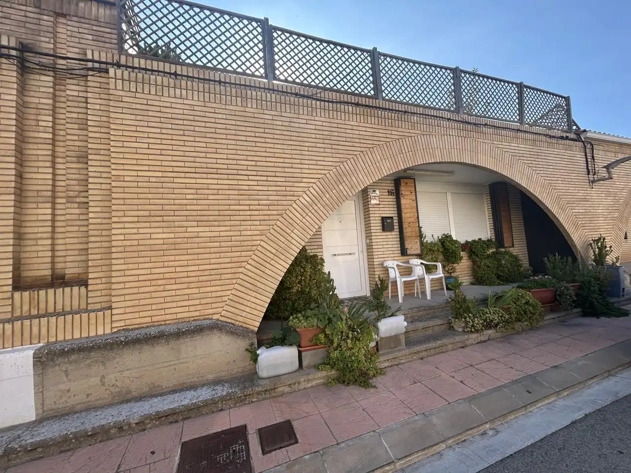 Vista exterior de Casa o xalet en venda en Fontellas amb Calefacció, Terrassa i Traster