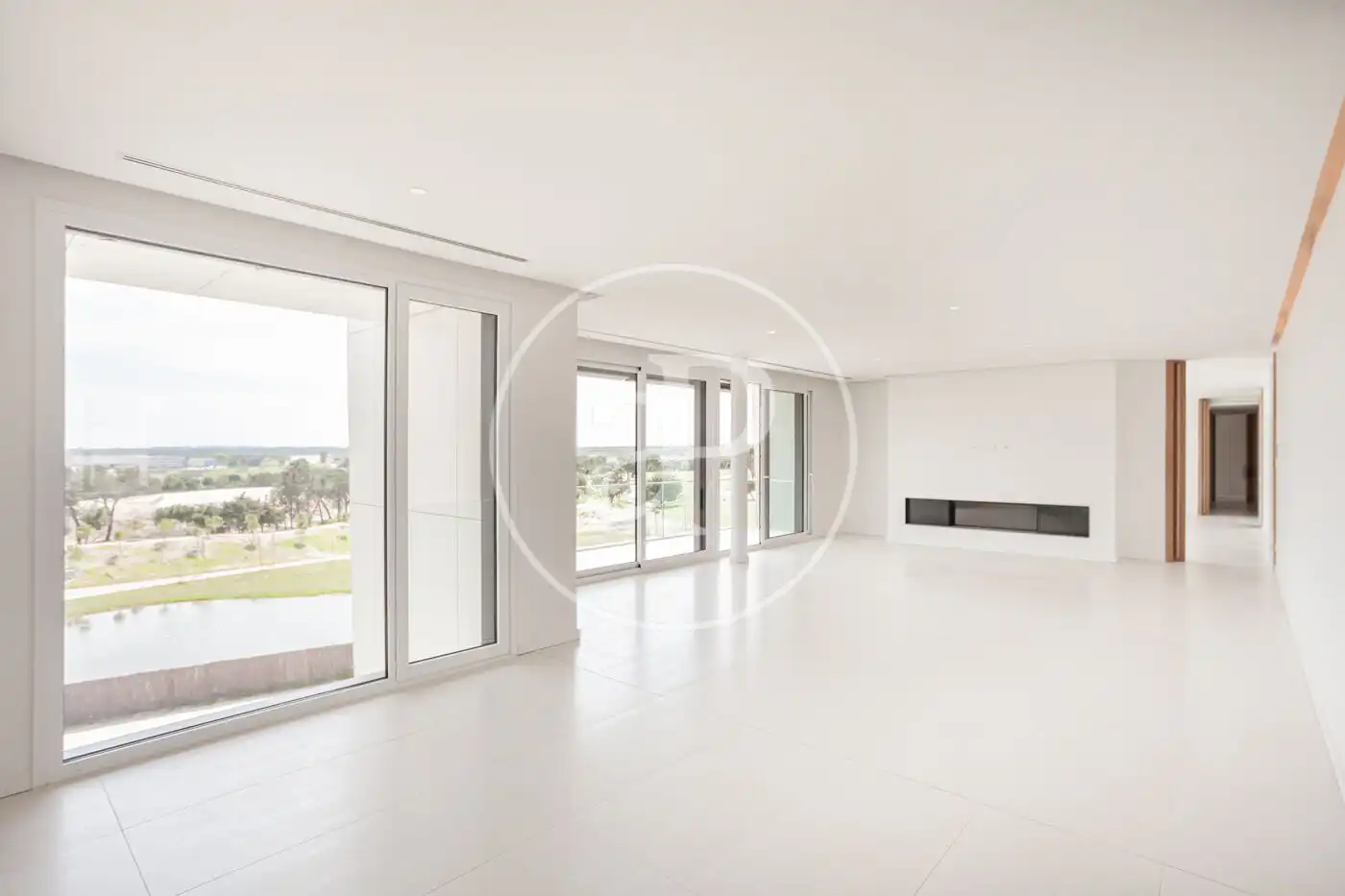 Living room of Flat for rent in Pozuelo de Alarcón  with Air Conditioner, Heating and Private garden