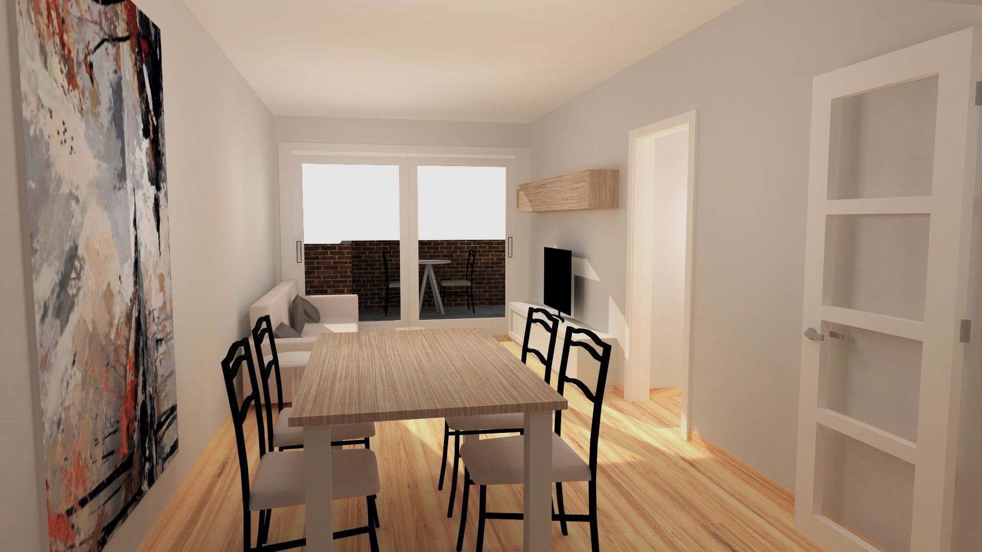 Dining room of Flat for sale in Esplugues de Llobregat  with Heating, Terrace and Balcony