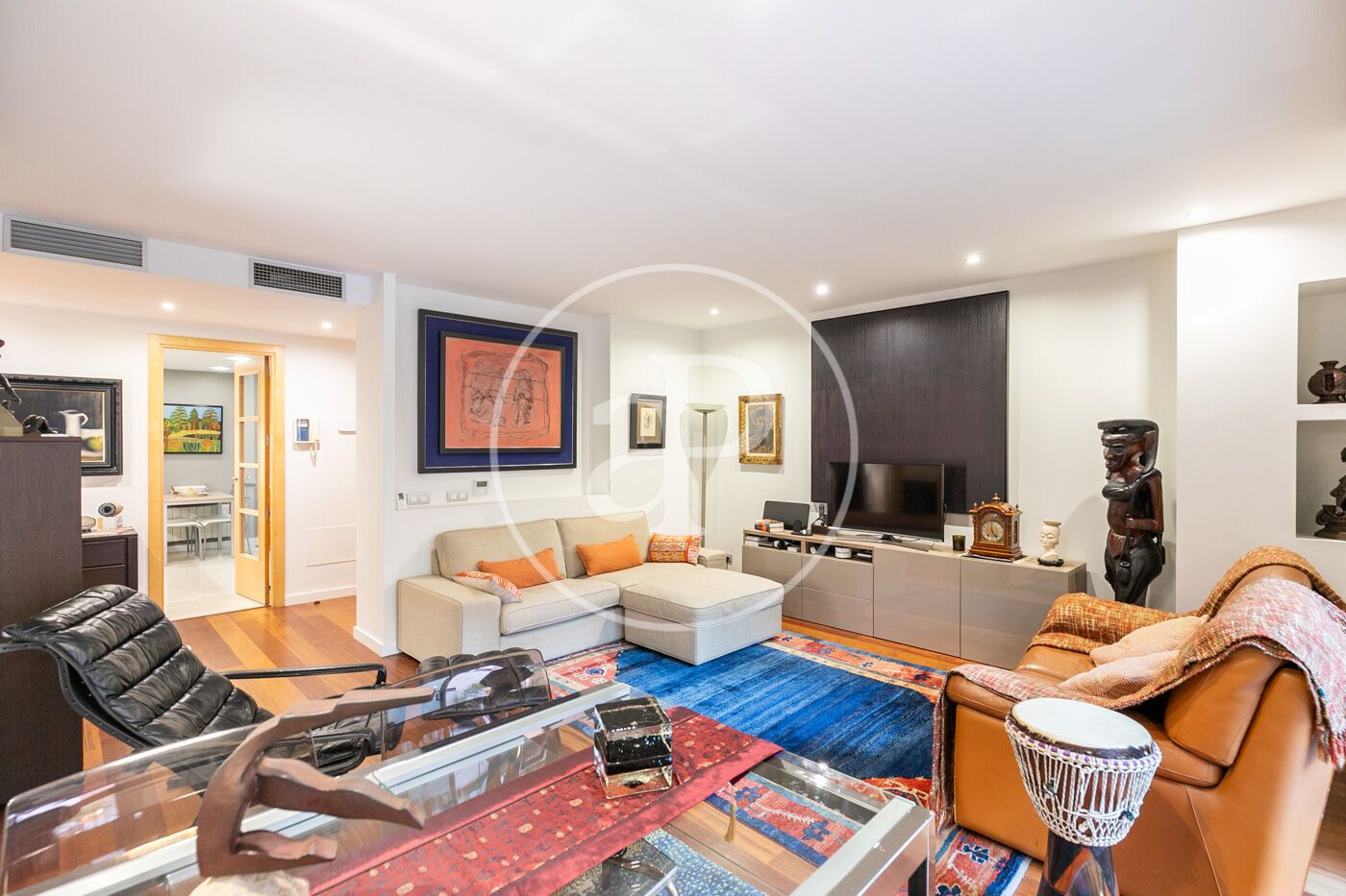 Living room of Flat for sale in  Barcelona Capital  with Air Conditioner, Heating and Terrace