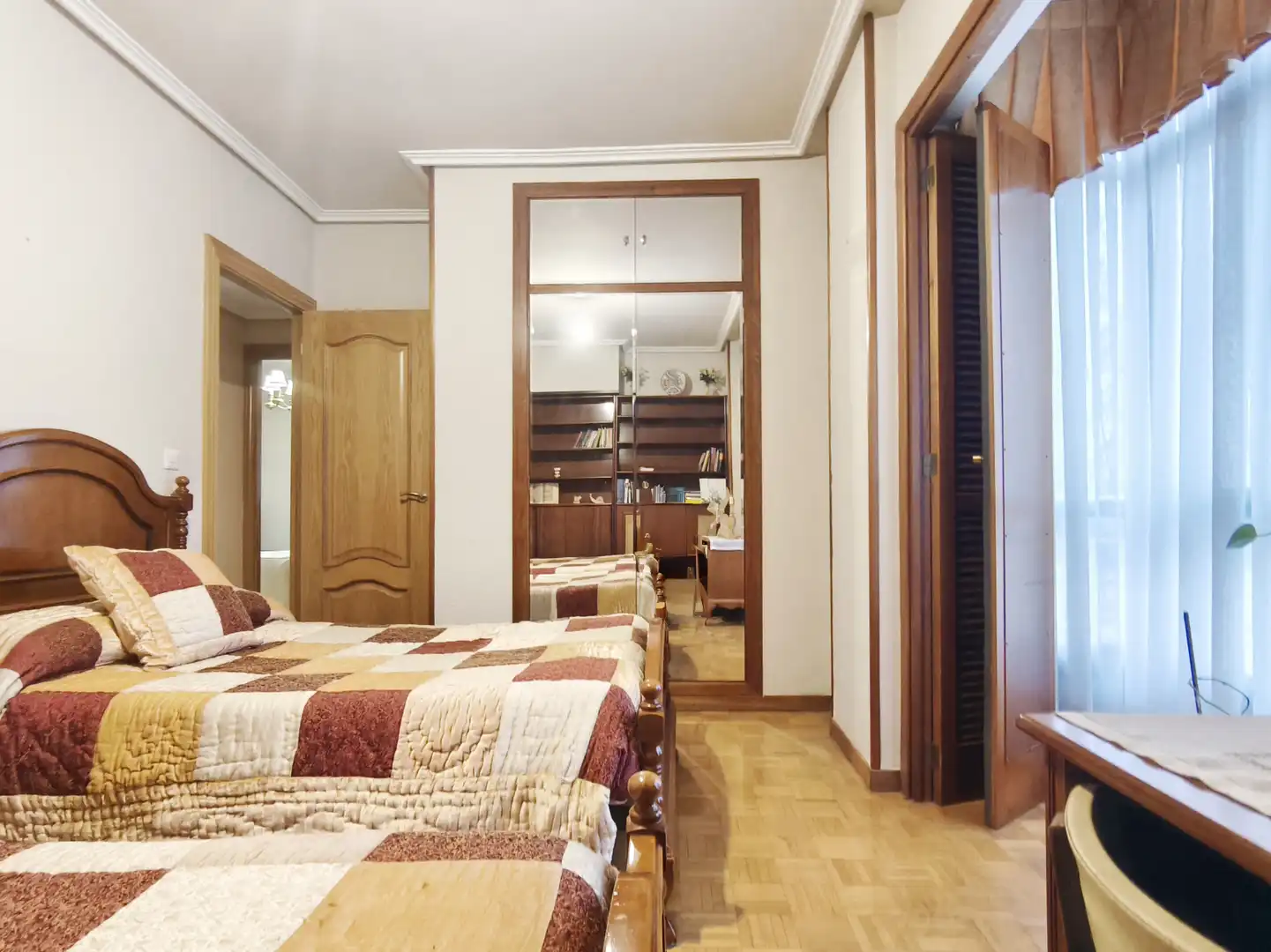 Bedroom of Flat for sale in  Logroño  with Heating, Parquet flooring and Terrace