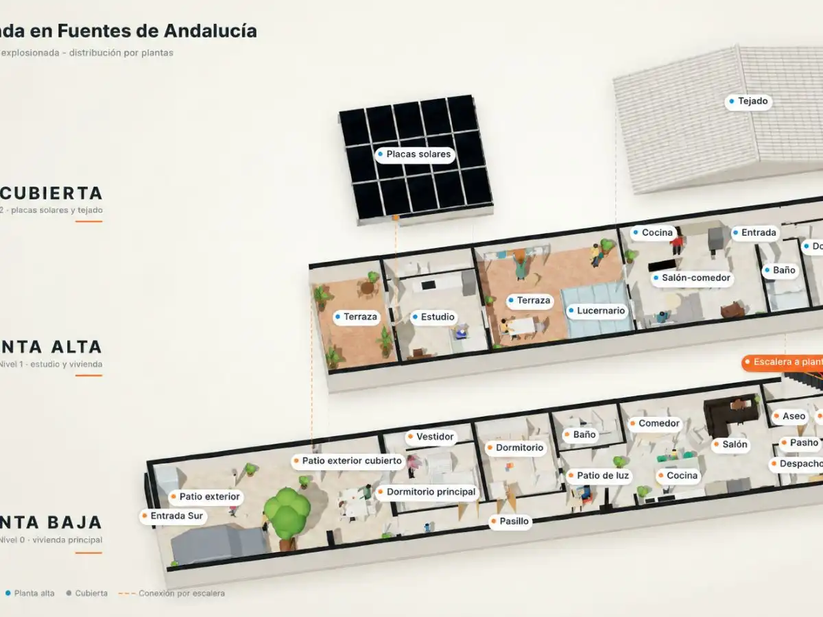 Casa o xalet en venda en Fuentes de Andalucía amb Aire condicionat, Terrassa i Balcó