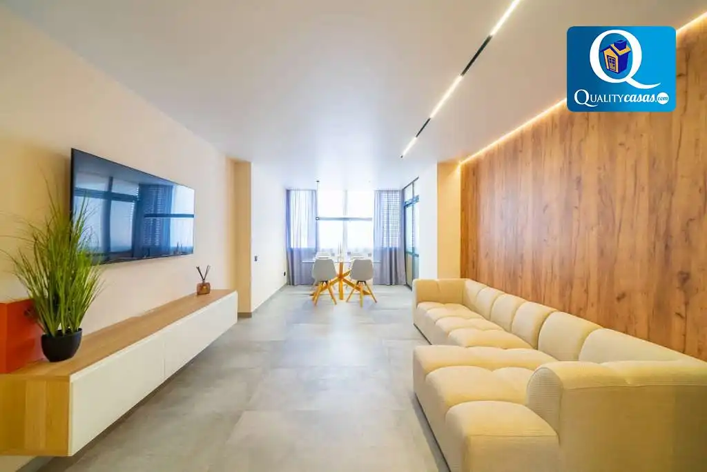 Sala d'estar de Dúplex en venda en Villajoyosa / La Vila Joiosa amb Aire condicionat, Calefacció i Terrassa