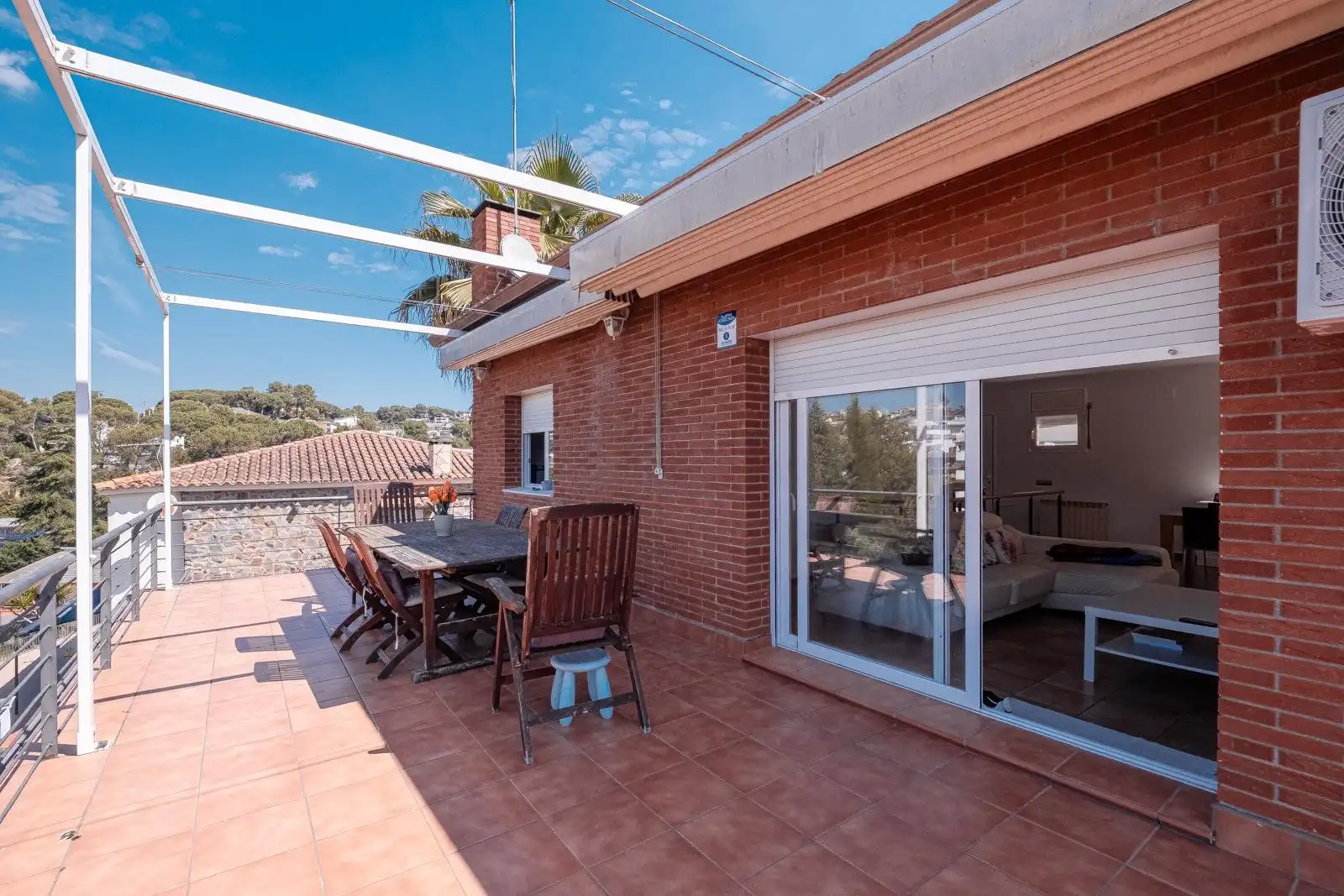 Terrassa de Casa o xalet en venda en Caldes de Montbui amb Calefacció, Jardí privat i Terrassa