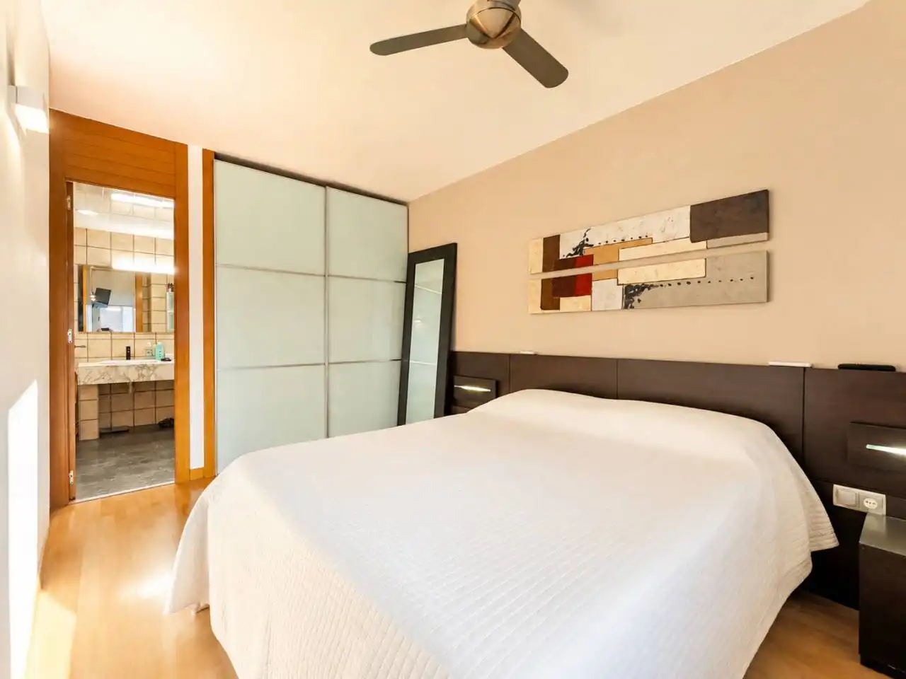 Bedroom of Flat for rent in Manresa  with Air Conditioner, Heating and Parquet flooring