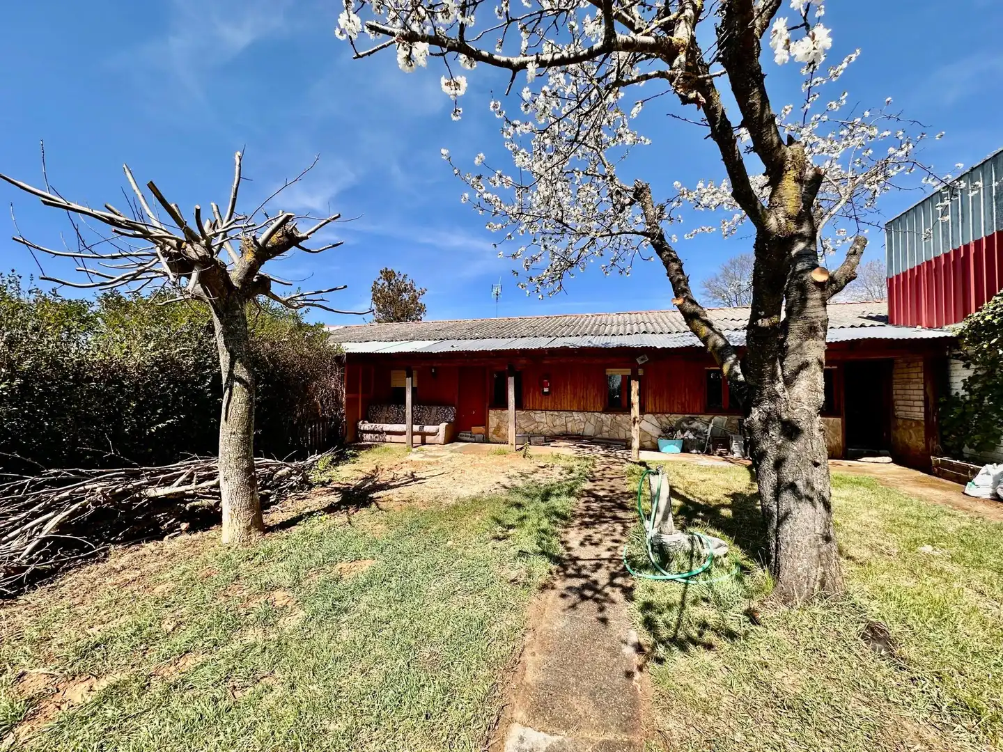 Jardín de Finca rústica en venta en Valverde de la Virgen con Piscina
