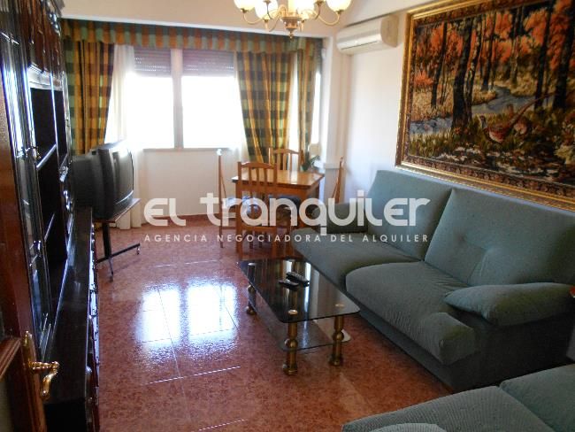 Living room of Flat for sale in  Madrid Capital  with Air Conditioner, Terrace and Furnished