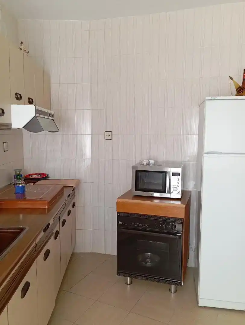 Kitchen of Flat for rent in El Cañavate    with Air Conditioner, Furnished and Oven