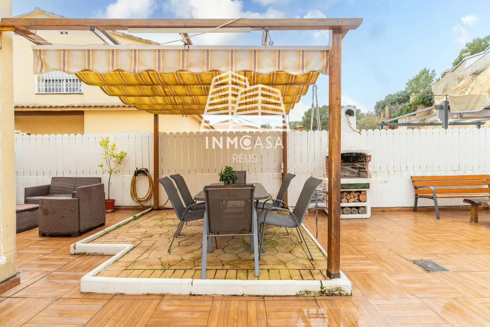 Terraza de Casa adosada en venta en La Pobla de Montornès   con Aire acondicionado, Calefacción y Terraza