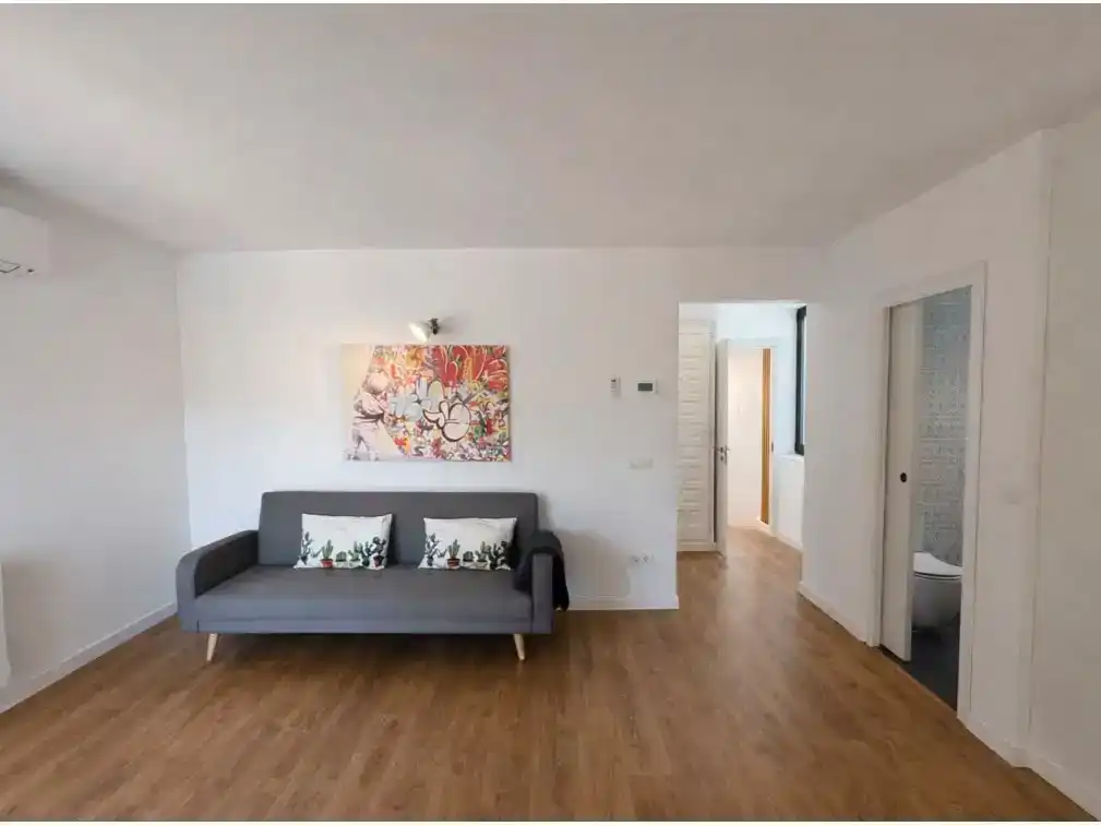 Wohnzimmer von Wohnung zur Miete in Sant Gregori mit Klimaanlage, Privatgarten und Parkett