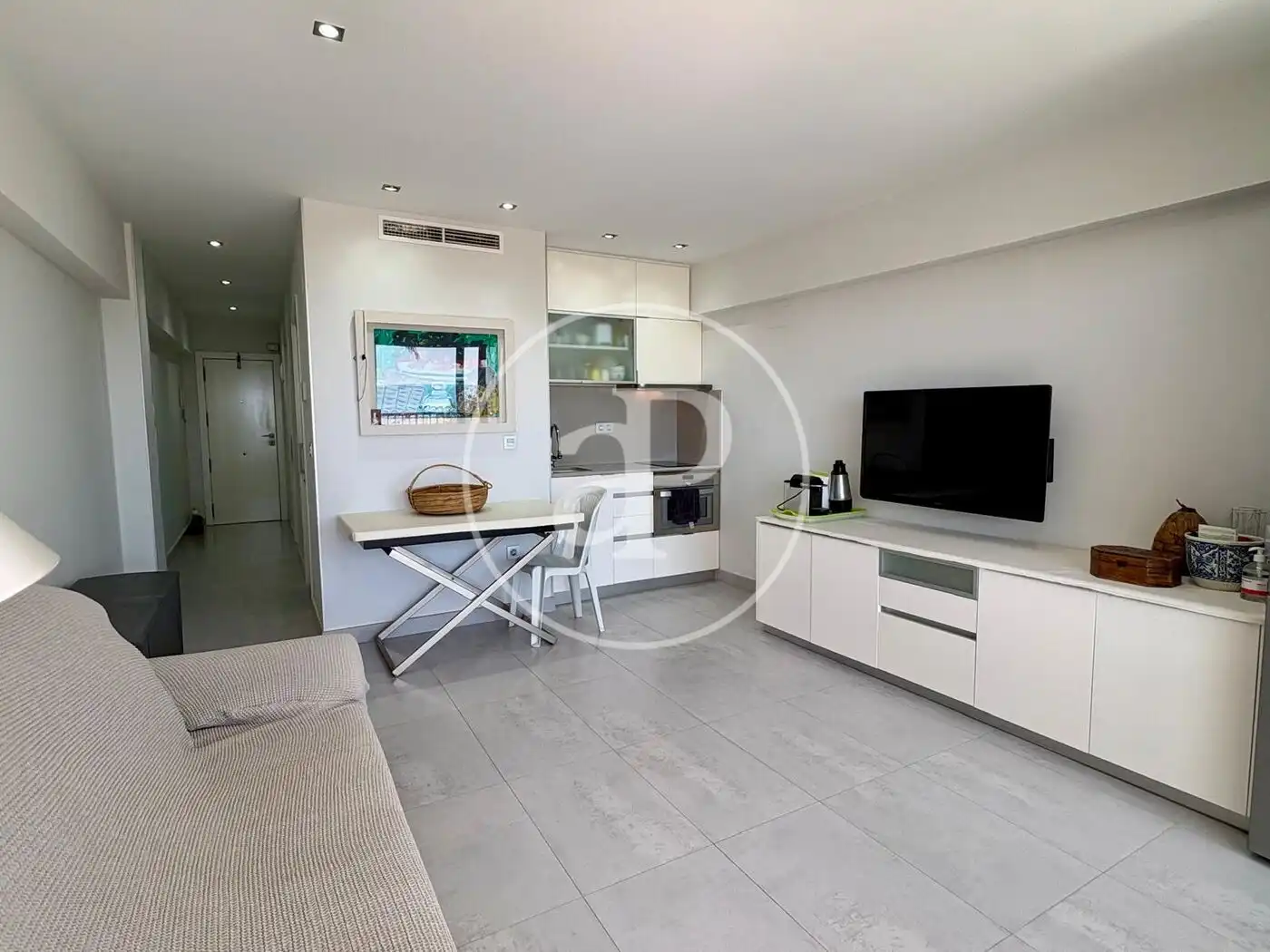 Wohnzimmer von Wohnung zur Miete in Canet d'En Berenguer mit Klimaanlage, Heizung und Privatgarten