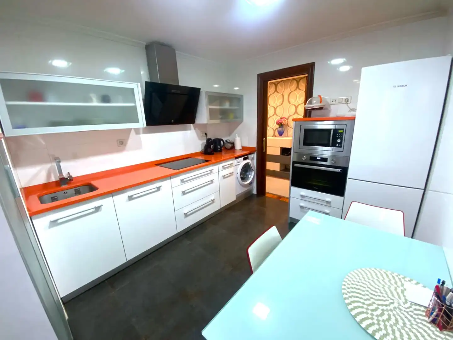 Küche von Wohnung zum Verkauf in Castro-Urdiales mit Heizung, Parkett und Terrasse