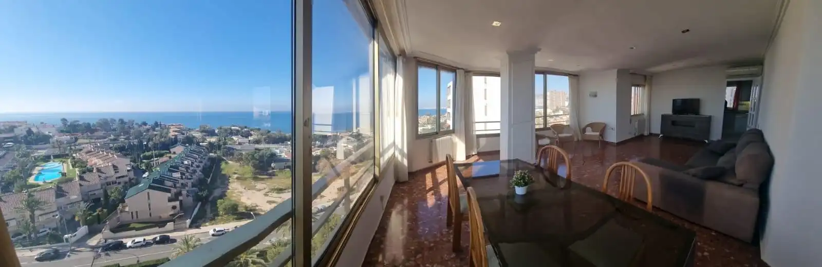 Esszimmer von Wohnung zum Verkauf in Alicante / Alacant mit Klimaanlage, Heizung und Privatgarten