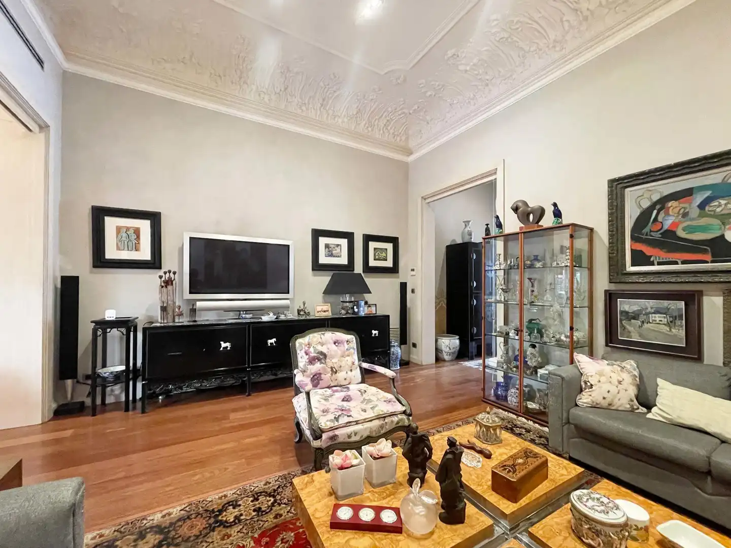 Sala de estar de Casa o chalet en venta en Arenys de Mar con Aire acondicionado, Calefacción y Parquet