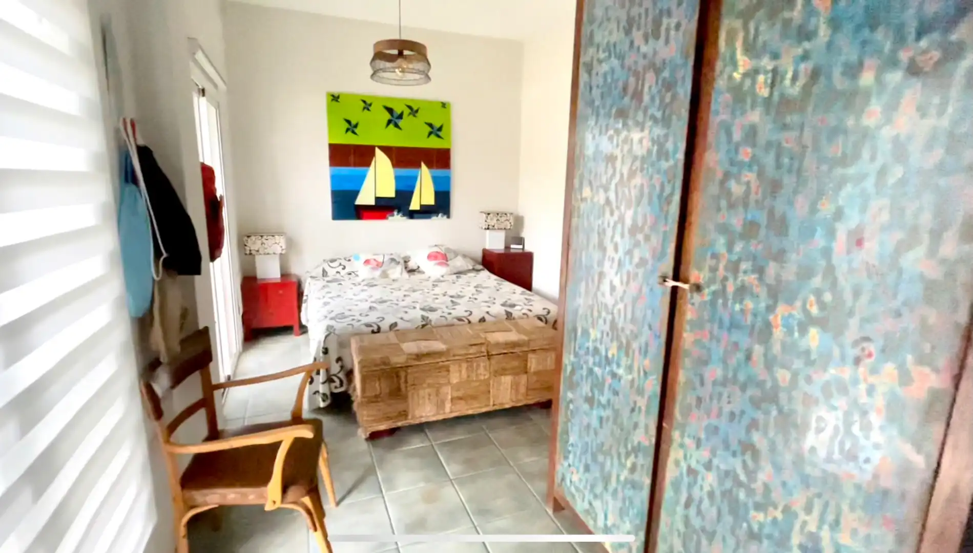 Dormitori de Casa adosada en venda en Granadilla de Abona amb Jardí privat, Terrassa i Piscina