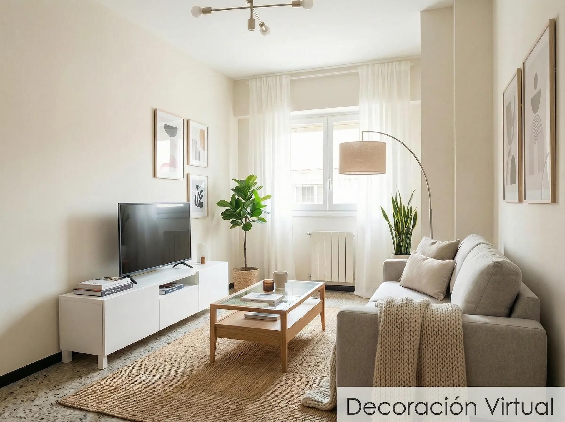 Living room of Flat for sale in  Zaragoza Capital  with Terrace and Balcony