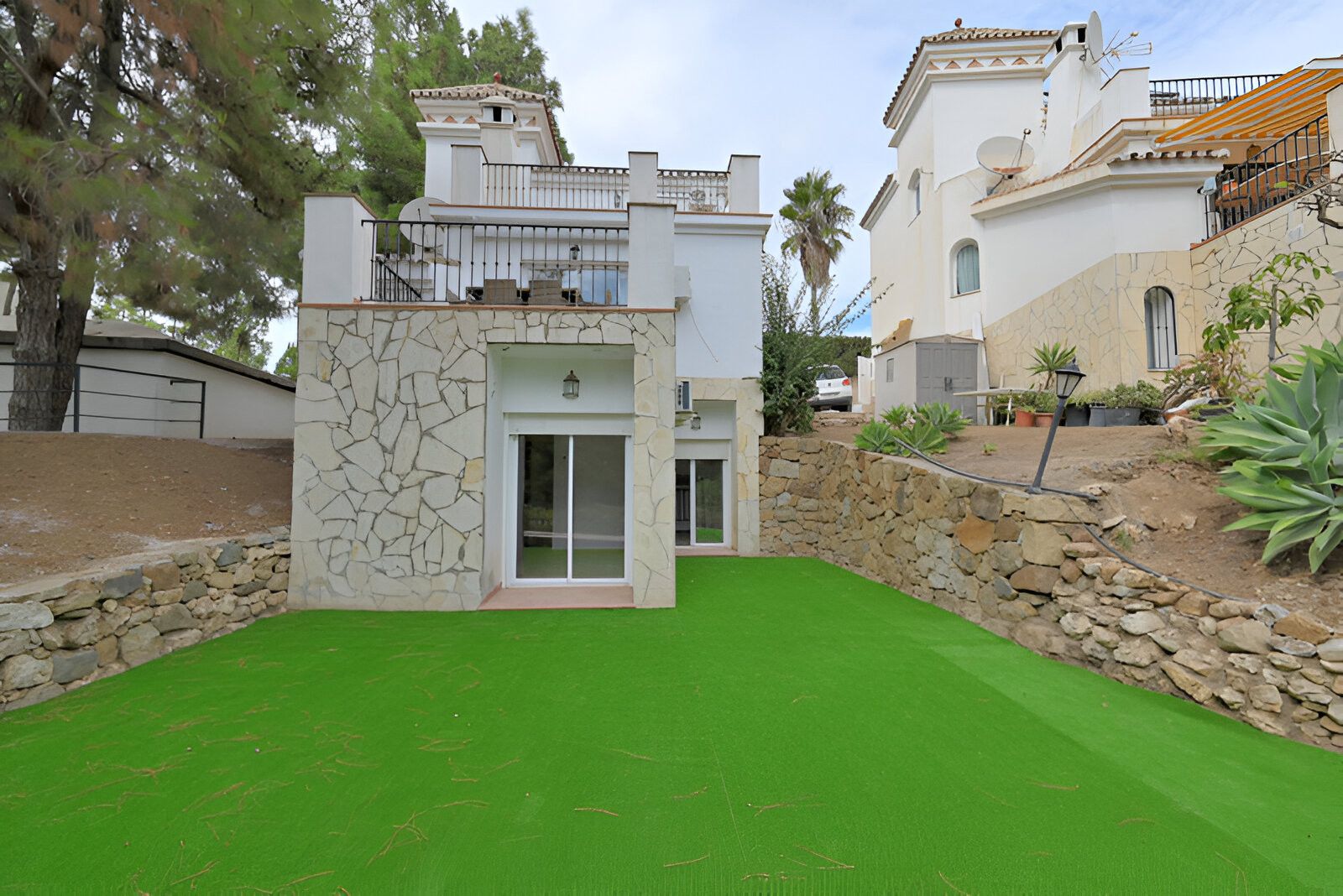 Jardí de Casa o xalet en venda en Mijas amb Aire condicionat, Terrassa i Piscina