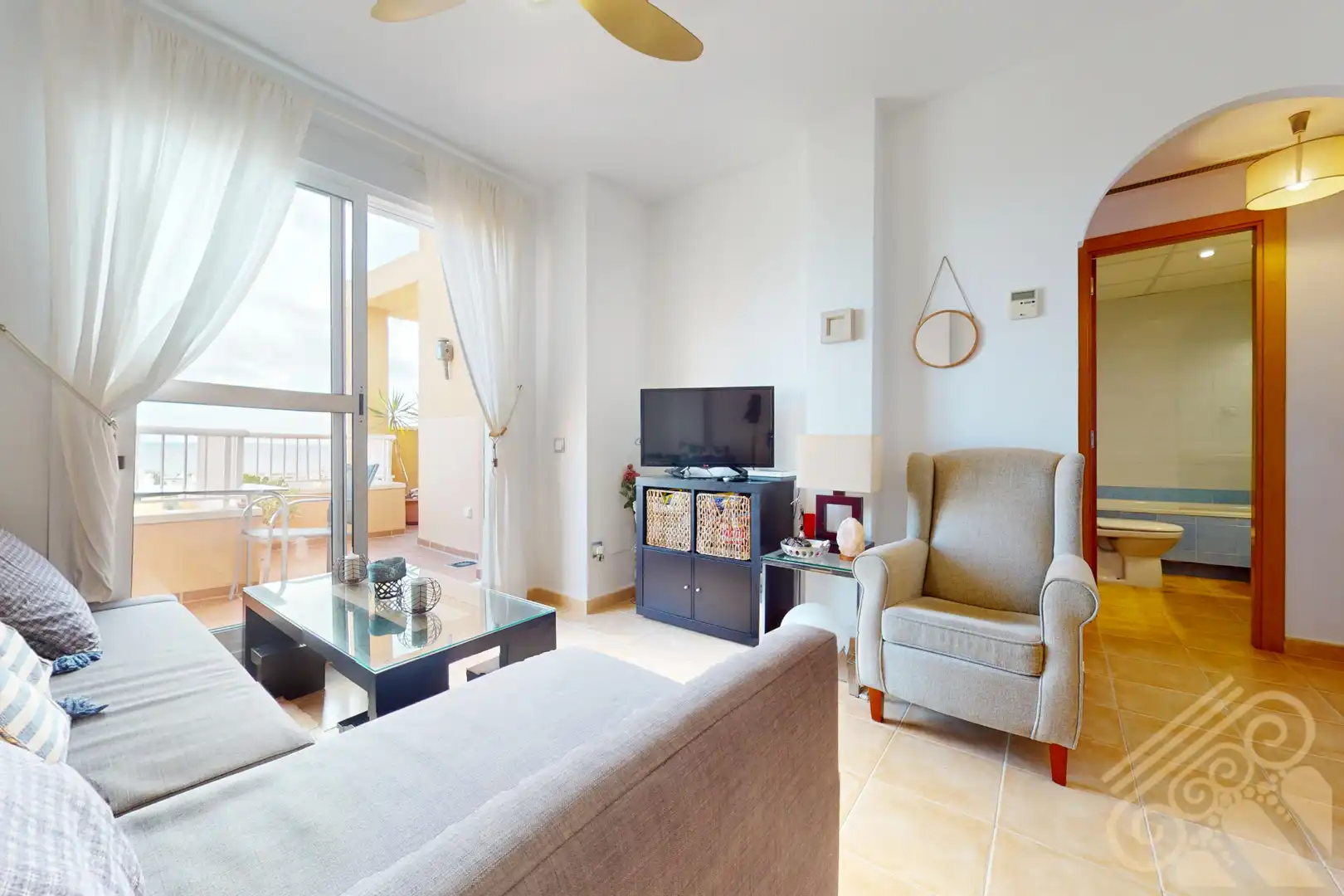 Sala de estar de Ático en venta en Marina de la Torre