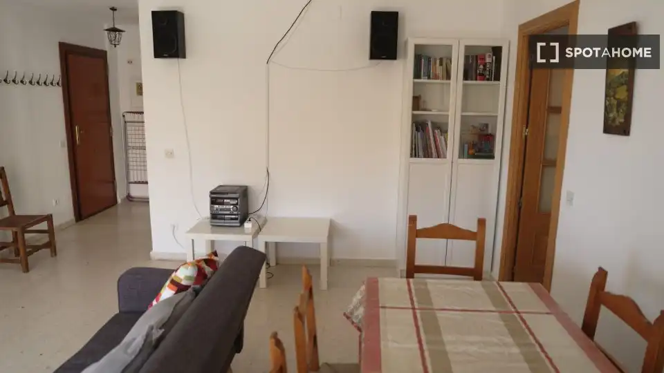 Living room of Apartments for share in Rincón de la Victoria  with Air Conditioner, Terrace and Furnished