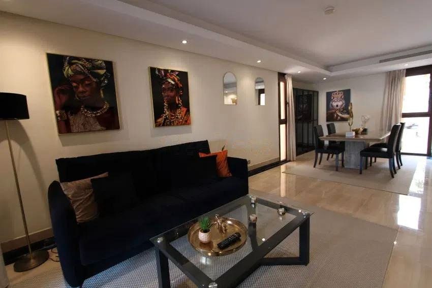 Living room of Apartment for sale in Estepona  with Heating, Private garden and Terrace