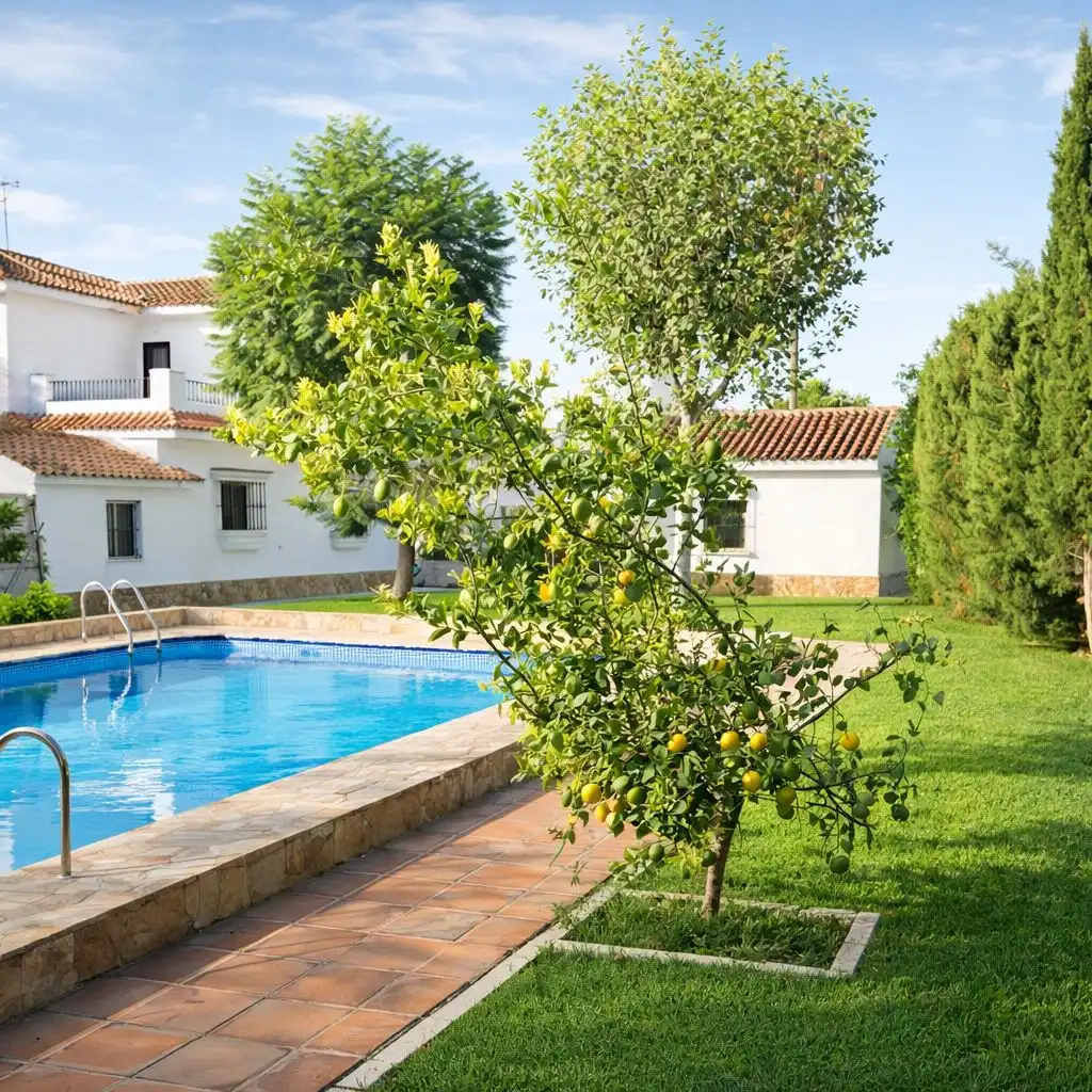 Piscina de Casa o chalet en venta en Sanlúcar de Barrameda con Jardín privado, Terraza y Piscina