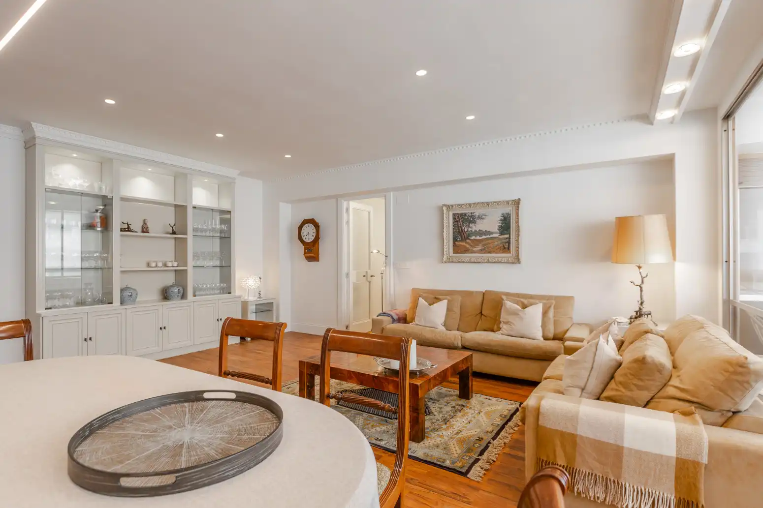 Sala de estar de Piso de alquiler en  Pamplona / Iruña con Aire acondicionado, Calefacción y Terraza