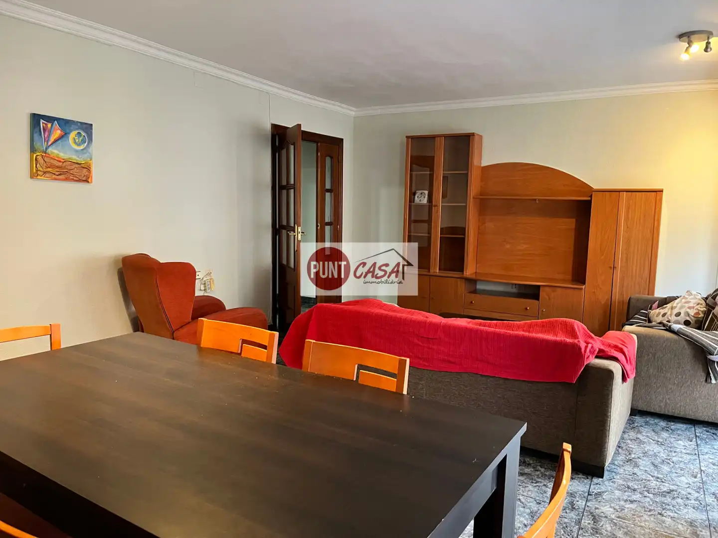 Sala de estar de Piso de alquiler en Lleida con Calefacción, Terraza y Amueblado