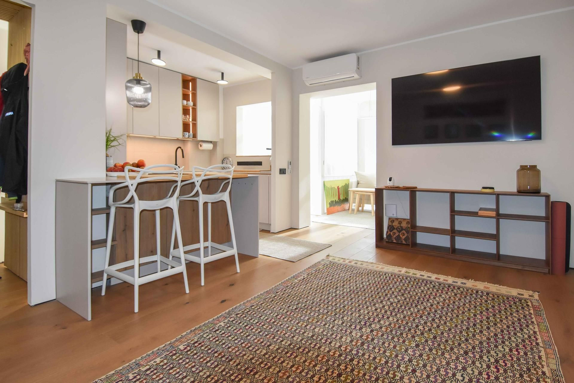 Cocina de Piso en venta en Girona Capital con Aire acondicionado, Calefacción y Amueblado