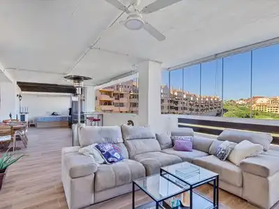 Living room of Apartments for sale in Manilva  with Air Conditioner, Heating and Terrace